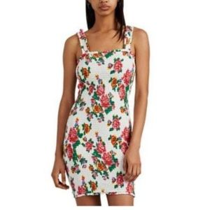 Rhode white floral mini dress